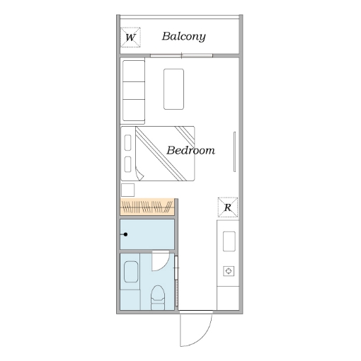 スタジオルーム間取り